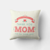 シンプル母の日に感謝 |装飾用クッション クッション (裏面)