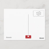 シンプル母の日のの写真カスタムはがき ポストカード (裏面)