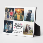 シンプル母の日フォトコラージュのマ最高のママ フォトプラーク (側面)