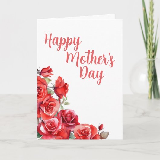 シンプル母の日 サンキューカード (正面)