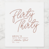 シンプル気のあるそぶりをしたモダン3パーソナライズされた誕生日 ワインラベル (シングルラベル)