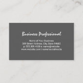 シンプル水の背景色 名刺 (裏面)