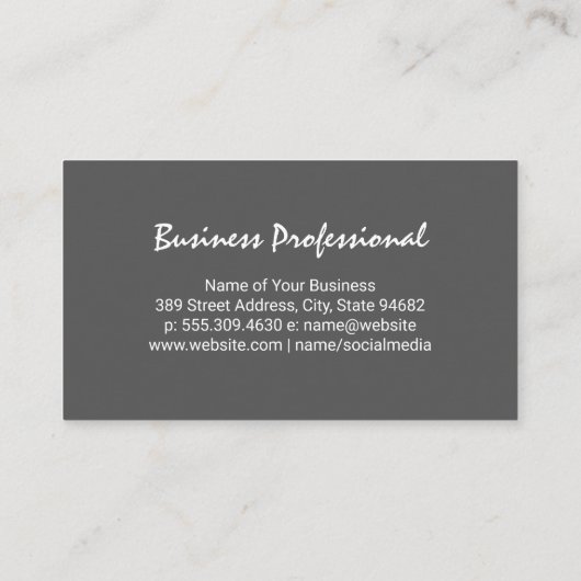 シンプル水の背景色 名刺 (裏面)