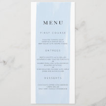 シンプル水の色のメ結婚ニュー