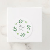 シンプル水の色の葉リース フェイバータグ (インサイチュ)