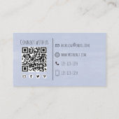 シンプル水カラーカクテルドリンクお洒落おもしろいI 名刺 (裏面)