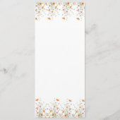 シンプル水モダン色ストーリーブックブライダルシャワー メニュー (裏面)