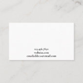 シンプル水モダン色ブラシストローク 名刺 (裏面)