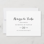 シンプル水平予約ラフェハ セーブザデート (正面)