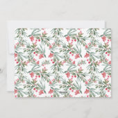 シンプル水彩スクリプトクリスマスミストルー写真 シーズンカード (裏面)