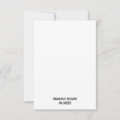 シンプル水彩ストークベイビーシャワー 招待状 (裏面)