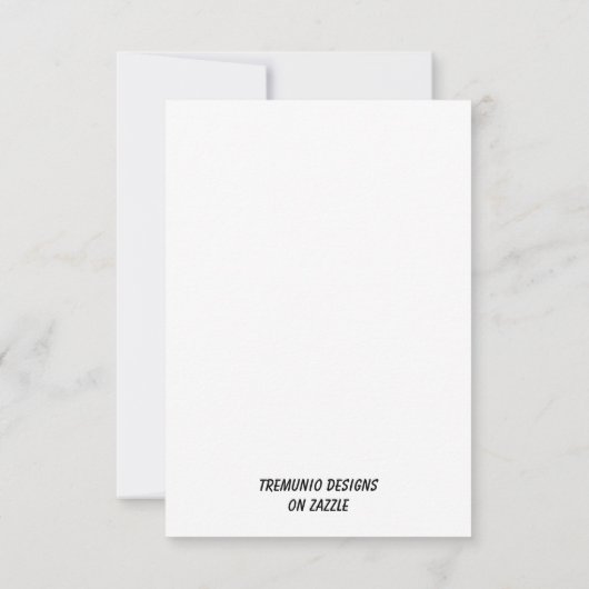 シンプル水彩ダックリングベビーシャワー 招待状 (裏面)