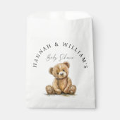 シンプル水彩テディベア赤ちゃん フェイバーバッグ (正面)