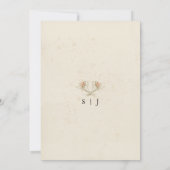 シンプル水彩フラワーブライダルシャワー招待 招待状 (裏面)