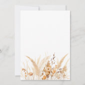 シンプル水彩可愛いテディベア男の赤ちゃんシャワー 招待状 (裏面)