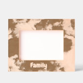 シンプル水彩家族のバレンティンギフト木製 レーザー彫刻フレーム (正面)