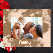 シンプル水彩家族のバレンティンギフト木製 レーザー彫刻フレーム