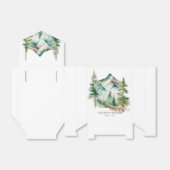 シンプル水彩山松結婚木 フェイバーボックス (折り畳みなし)