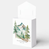 シンプル水彩山松結婚木 フェイバーボックス (オープン)