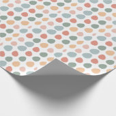 シンプル水彩復活祭の卵春模様 ラッピングペーパー (角)