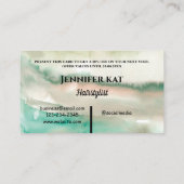 シンプル水彩書道割引カード 割引カード (裏面)