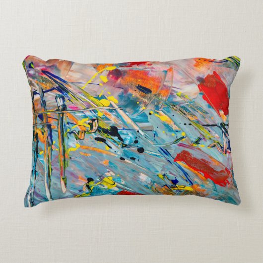 シンプル水彩枕 アクセントクッション (正面)