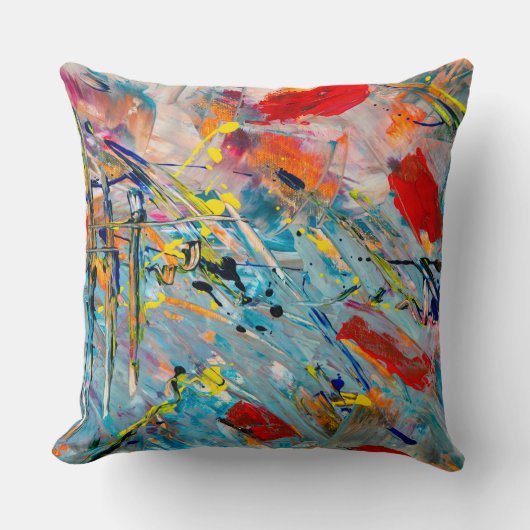 シンプル水彩枕 クッション (正面)