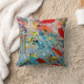 シンプル水彩枕 クッション (ブランケット)