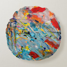 シンプル水彩枕 ラウンドクッション