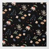 シンプル水彩花1 ウィンドウサイン (シート)