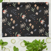 シンプル水彩花1 キッチンタオル (折り畳み)