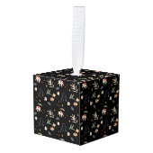 シンプル水彩花1 キューブオーナメント (正面アングル)