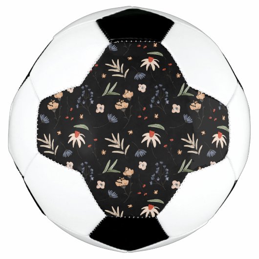 シンプル水彩花1 サッカーボール (正面)