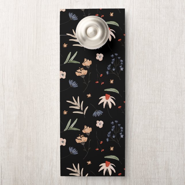 シンプル水彩花1 ドアノブサイン (ノブ)