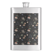 シンプル水彩花1 フラスク (正面)