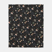 シンプル水彩花1 フリースブランケット (正面)