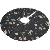 シンプル水彩花1 ブラッシュドポリエステルツリースカート (アングル)