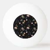 シンプル水彩花1 卓球ボール (裏面)