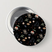 シンプル水彩花1 缶バッジ (正面&裏面)