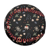 シンプル水彩花1 野球ボール (正面左)