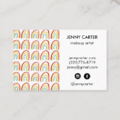 シンプル水彩虹パターカッコいいン 名刺 (裏面)