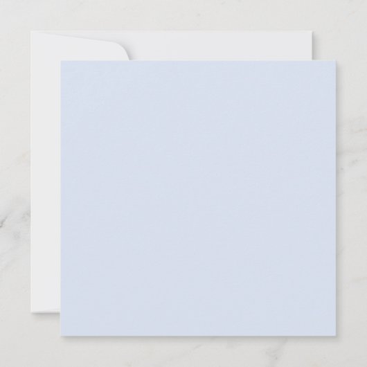 シンプル水彩青フローラ保存日付 セーブザデート (裏面)