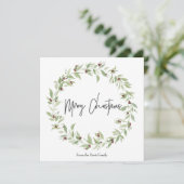 シンプル水彩(写真用クリスマスカードなし) シーズンカード (スタンド正面)