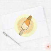 シンプル水氷 ラウンドシール (封筒)