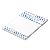 シンプル水玉模様ブパーソナライズされたルー ノートパッド (回転)