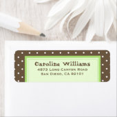 シンプル水玉模様 ラベル (インサイチュ)