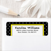 シンプル水玉模様 ラベル (インサイチュ)