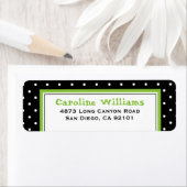 シンプル水玉模様 ラベル (インサイチュ)