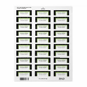 シンプル水玉模様 ラベル (フルシート)