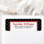 シンプル水玉模様 ラベル (インサイチュ)